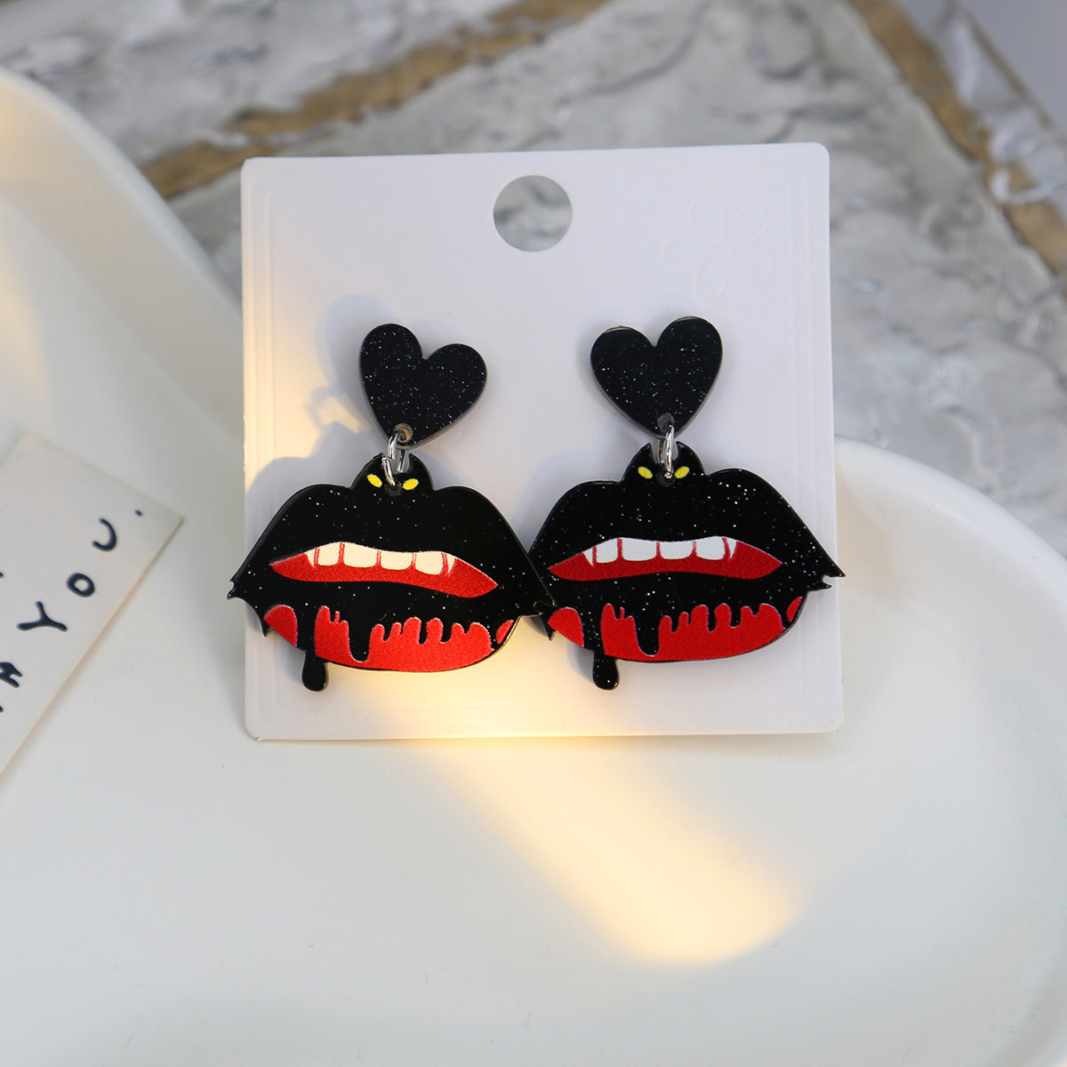 Wholesale  Cartoon Pumpkin Acrylic  Earrings