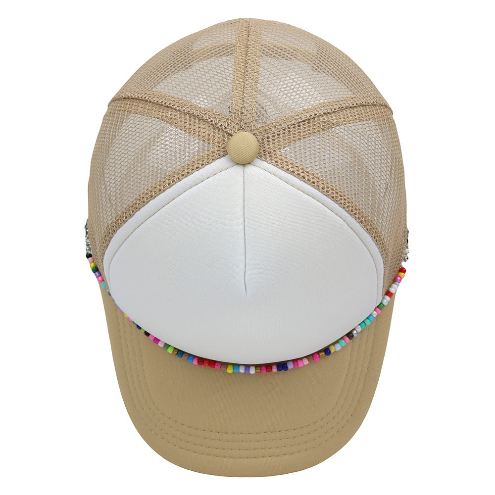 Wholesale Colorful Chain Trucker Cap Mesh Cap Baseball Cap ACC-HT-HaiPu019