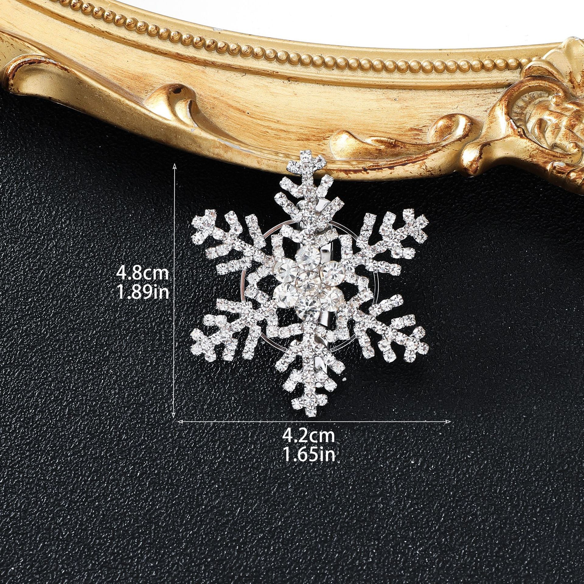 Wholesale  Christmas snowflake ladies hair clip