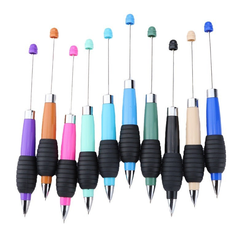 Wholesale 5pcs Beadable Pens Rotating Telescopic Beaded Pen DIY Pen Office Supplies ACC-PN-JinBN011