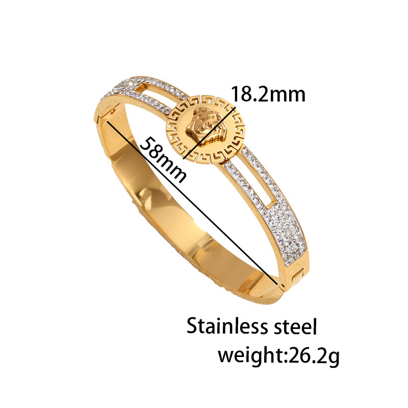 Wholesale Titanium Steel Bracelets,  Light Luxury Stainless Steel Jewelry Bracelets,  Women' s Accessories