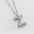 Wholesale  bubble letter necklace 18K stainless steel English letter pendant jewelry