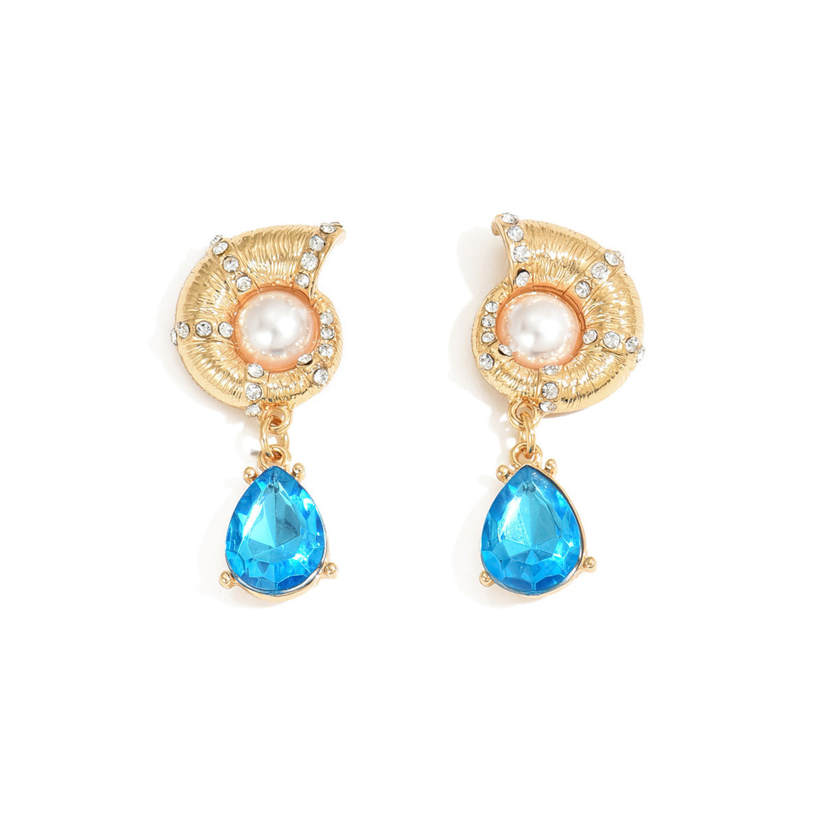 Wholesale  retro earrings blue high earrings