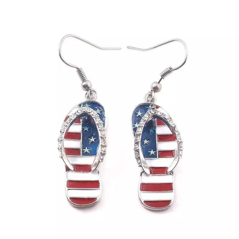 Wholesale  Independence Day Flag Series Earrings