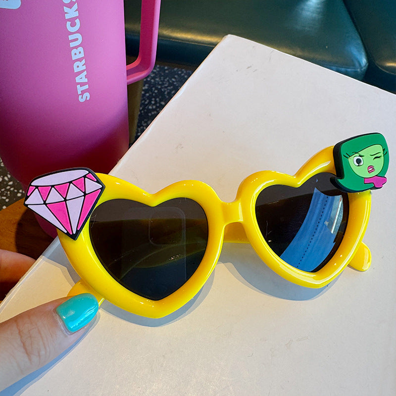 Wholesale Barbie Girl Love Heart Children's Sunglasses ACCVIP-SG-Sanhe002