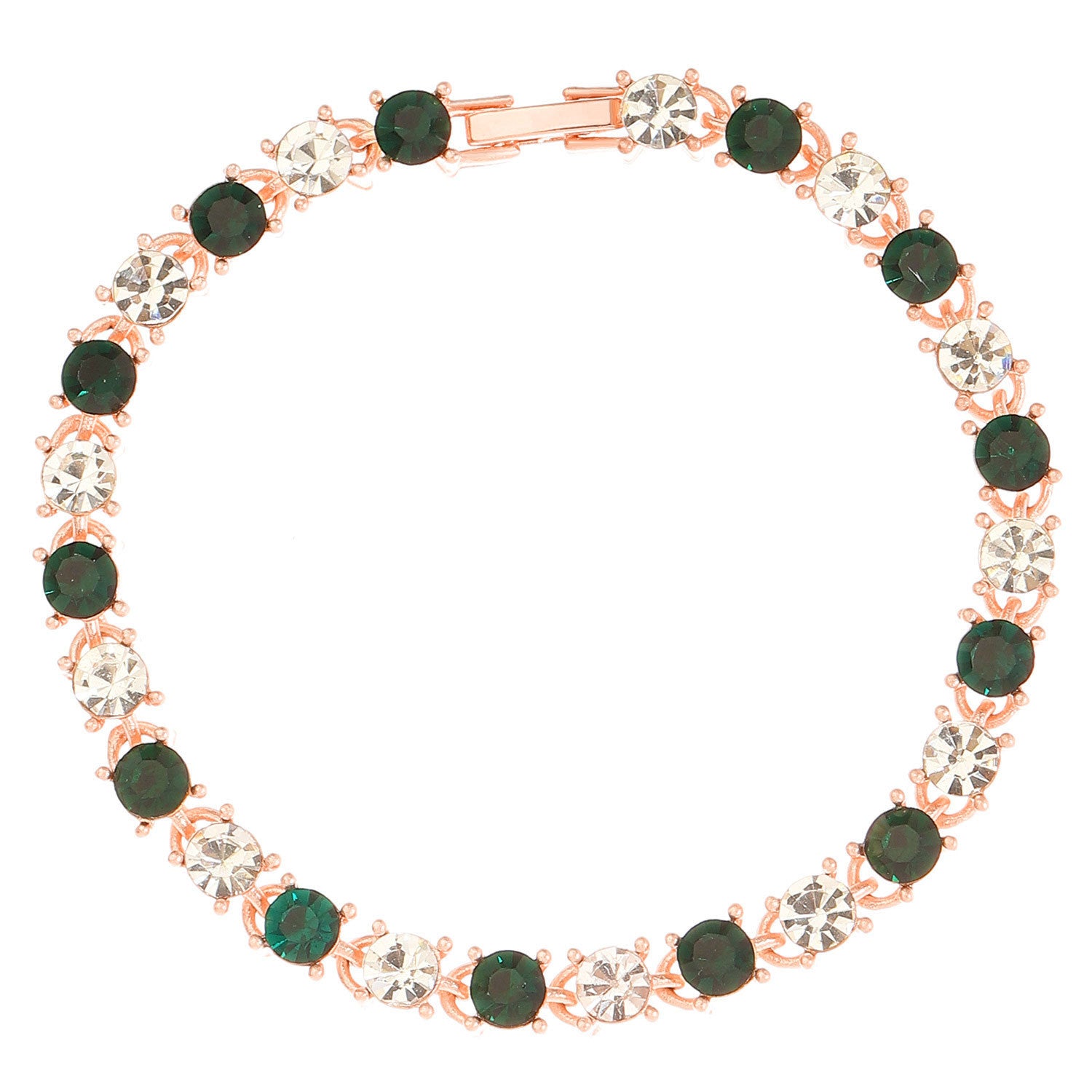 Wholesale Colorful rhinestone necklace earrings and ring set