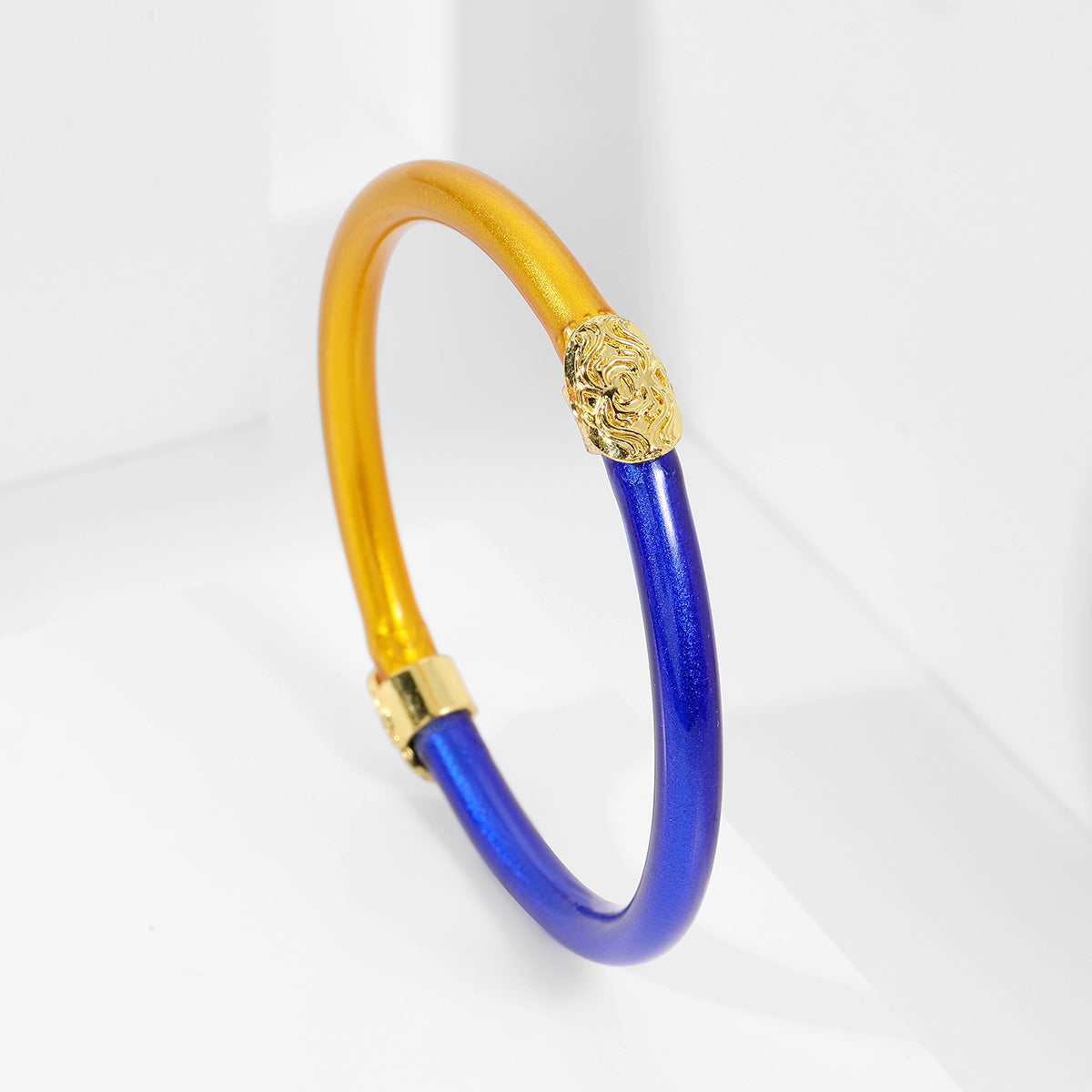 Wholesale Rainbow Color Matching Gold Powder Silicone Alloy Buckle Bracelet