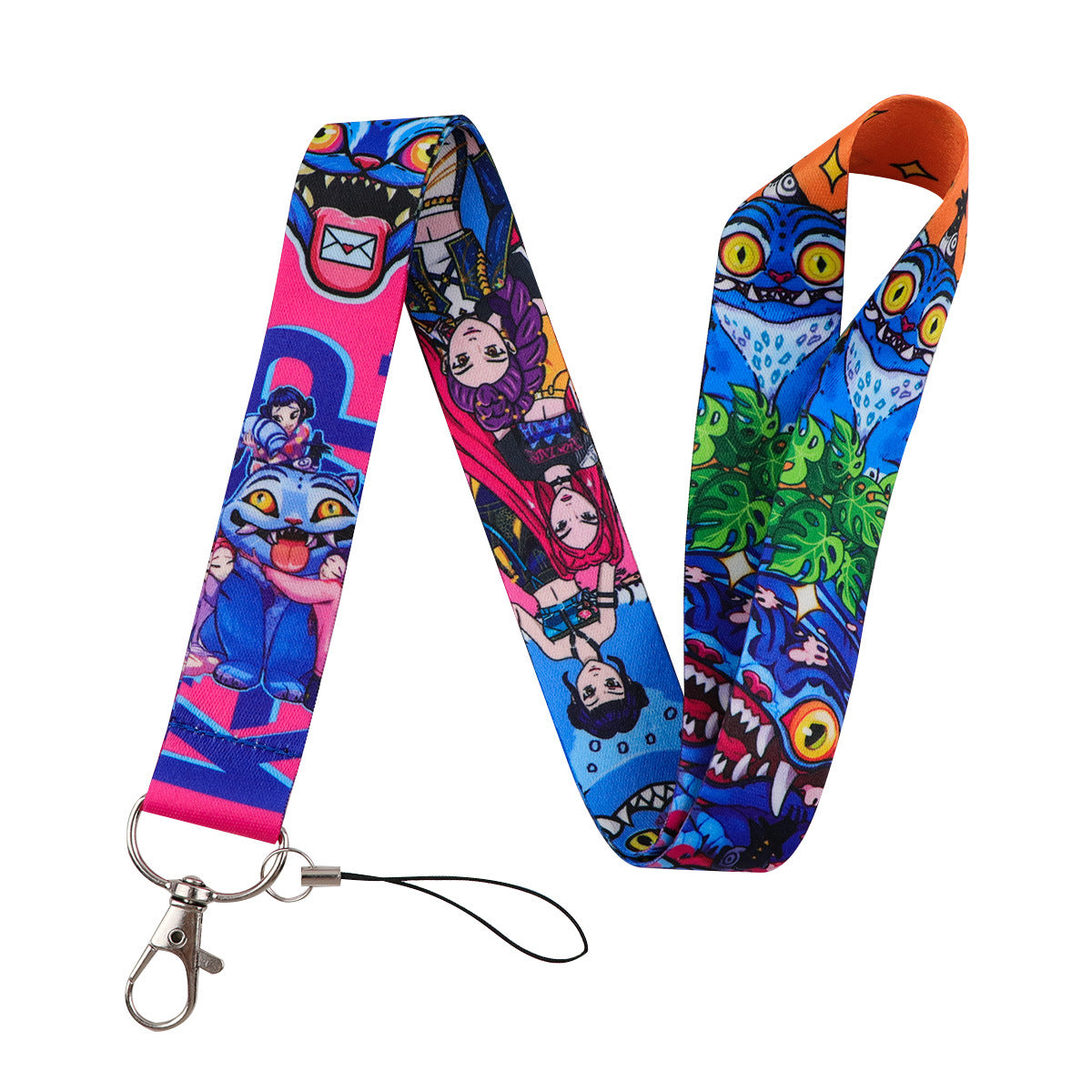 Wholesale K-POP  Phone Lanyard Blue Cat Card Holder ACCVIP