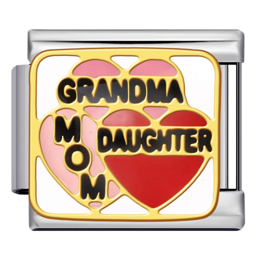 Wholesale  Italian Charm Bracelet 9mm DIY  gold-plated Creative Stainless Steel Composable Bracelet