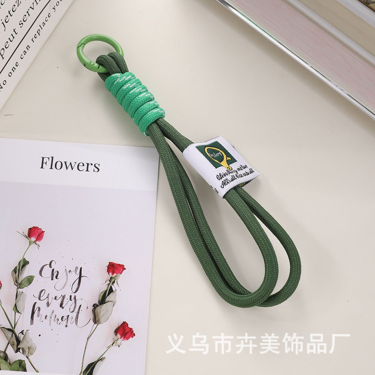 Wholesale Contrast color  wrist strap keychain