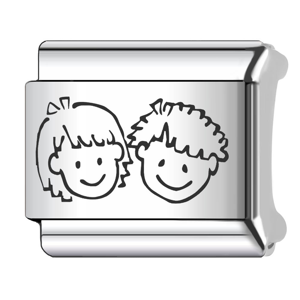 Wholesale Italian Charm Bracelet 9mm DIY Splicing Couple Love Stainless Steel Composable Bracelet