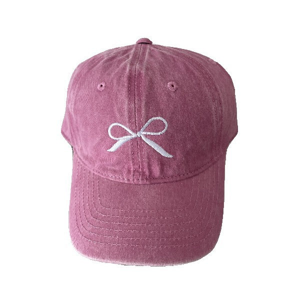 Wholesale Hat Vintage Washed Bow Embroidered Baseball Cap ACC-HT-ShunBei001