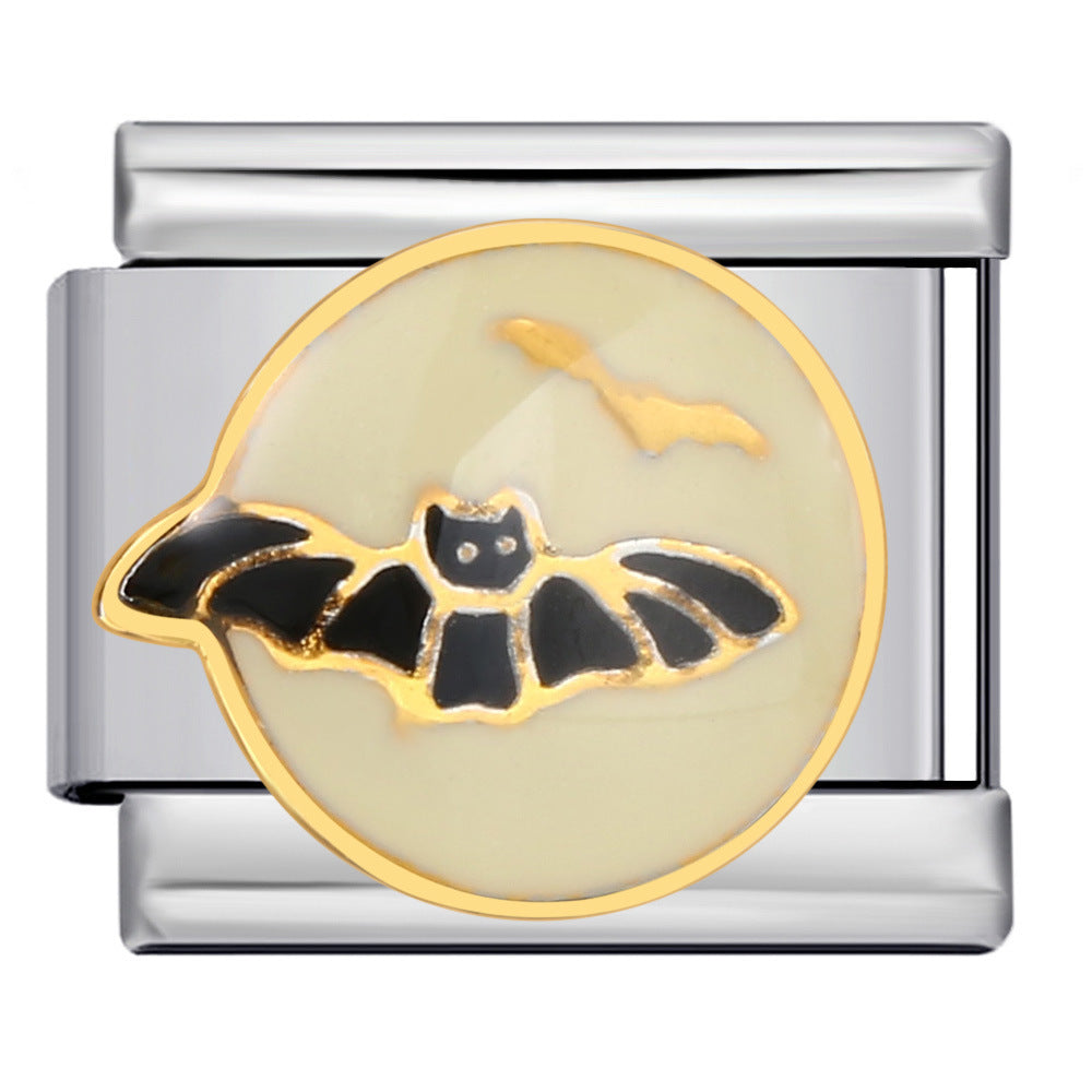 Wholesale Italian Charm Bracelet 9mm DIY   welded dripping  Creative Stainless Steel Composable Bracelet