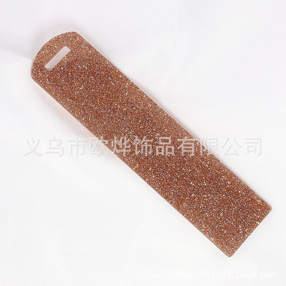 Wholesale 10PCS DIY Glitter Acrylic Bookmarks