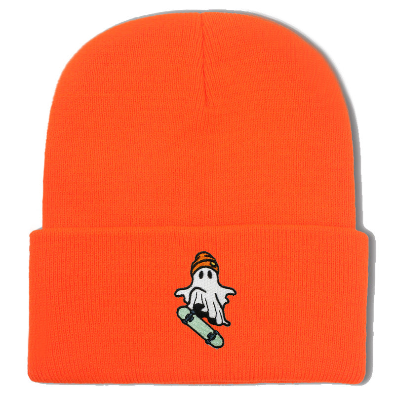 Wholesale Skateboarding Devil Embroidered Knitted Hat