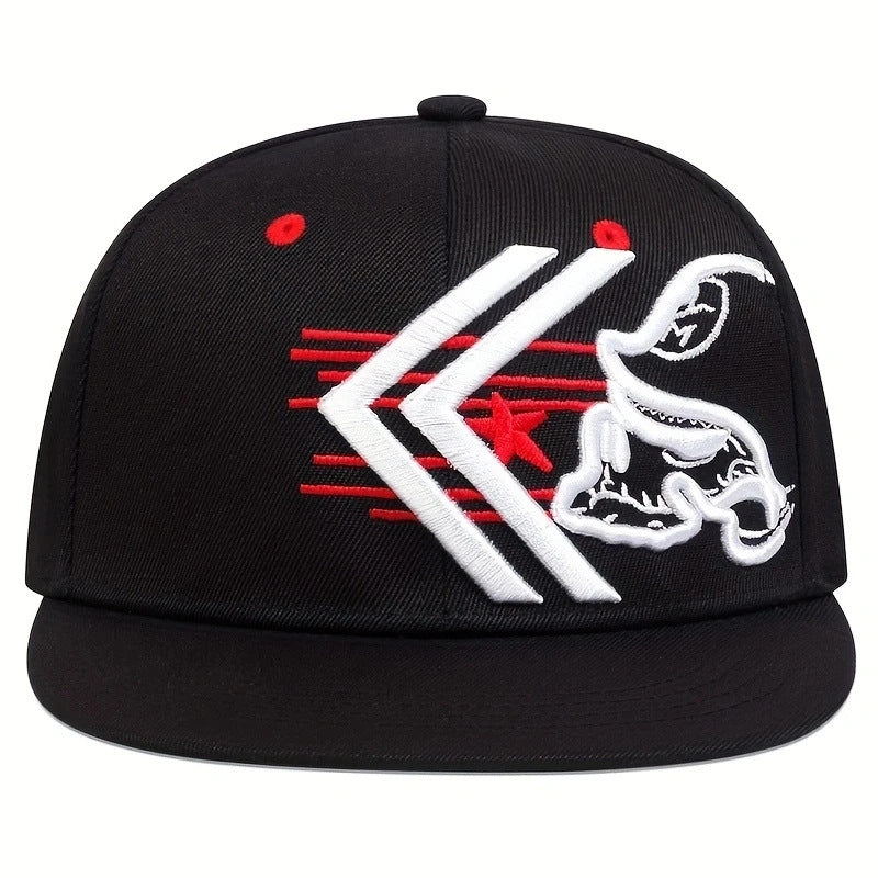Wholesale Hip Hop Flat Brim Embroidered Baseball Cap ACC-HT-QiNiao013