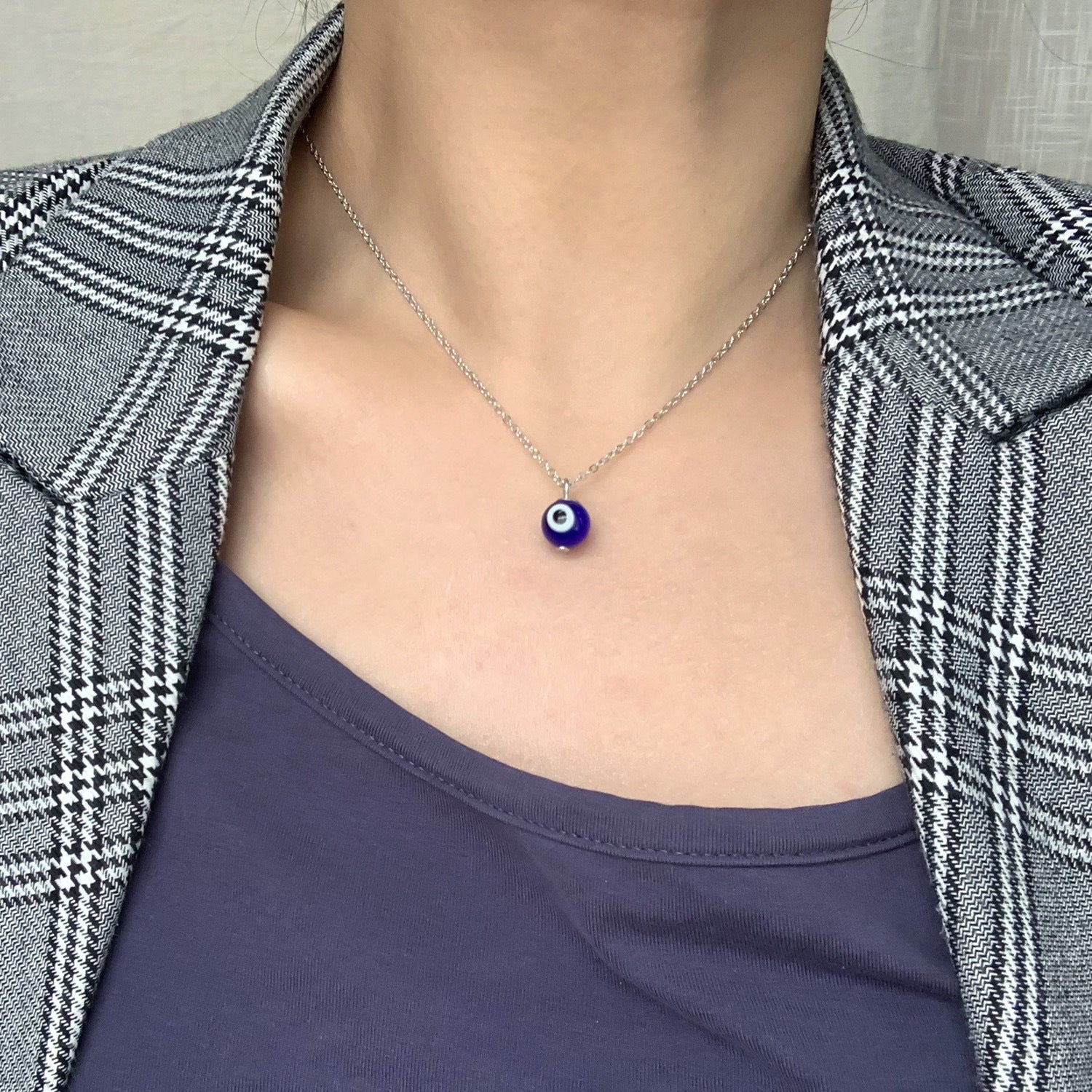 Wholesale Turkish Devil's Eye pendant card necklace