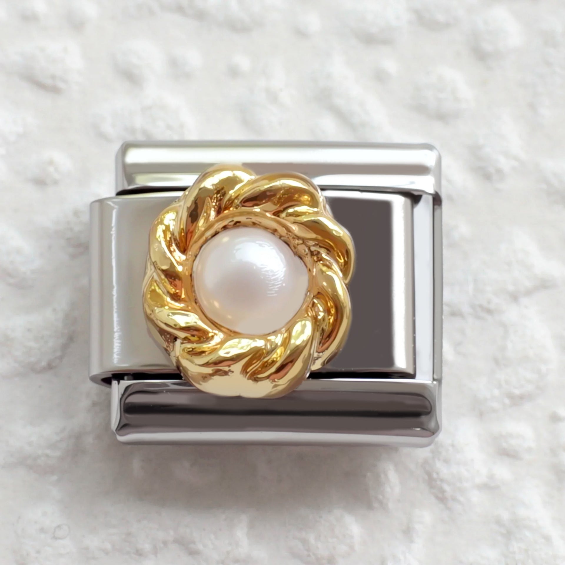 Wholesale  5pcs Italian Charm Bracelet 9mm DIY Splicing Animal Pearl Stainless Steel Composable Bracelet