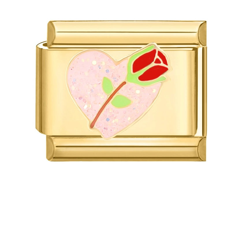 Wholesale Italian Charm Bracelet 9mm DIY Splicing Removable  Stainless Steel Composable Bracelet