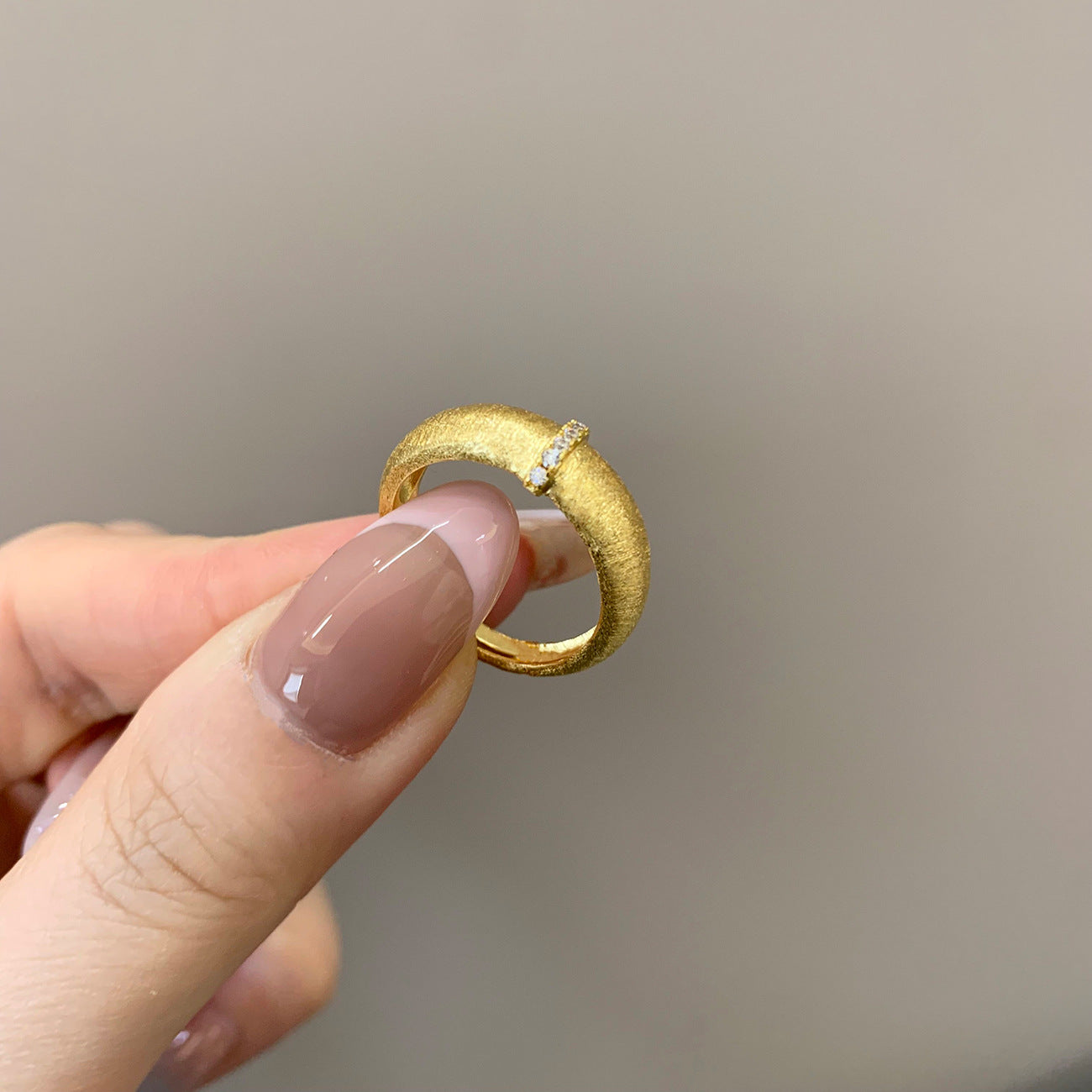 Wholesale Vintage Brushed Diamond Ring