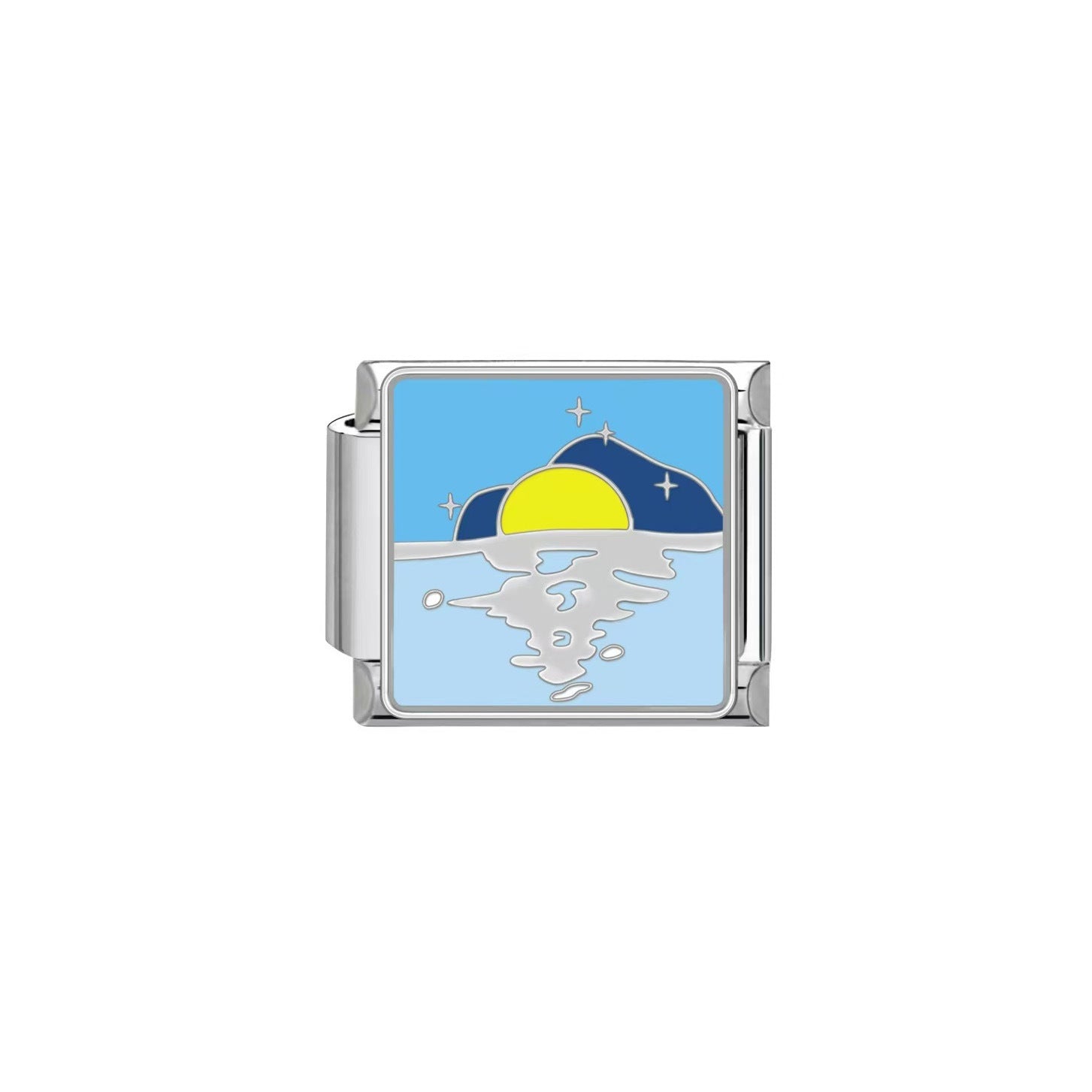 Wholesale Italian Charm Bracelet 9mm DIY Splicing Ocean Series Stainless Steel Composable Bracelet