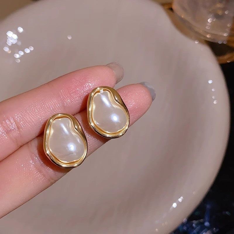 Wholesale Vintage 925 Large Pearl Earrings ACC-ES-Yixin006