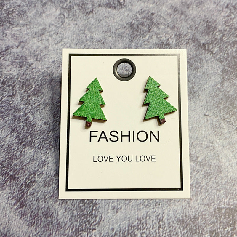 Wholesale  Christmas Wooden Earrings