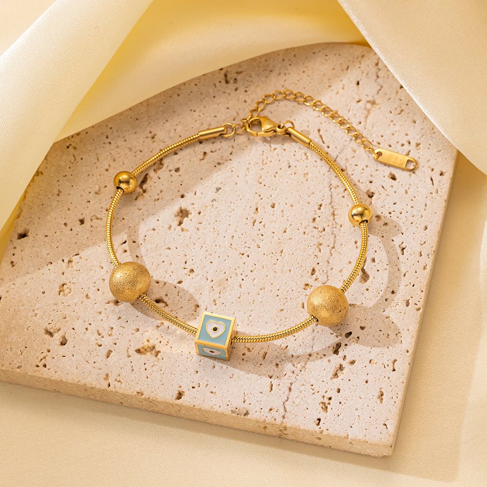 Wholesale Light Luxury Bracelet Gold Plated Bracelet Butterfly Pearl Flower Bracelet Titanium Steel Bracelets ACC-BT-Tais004