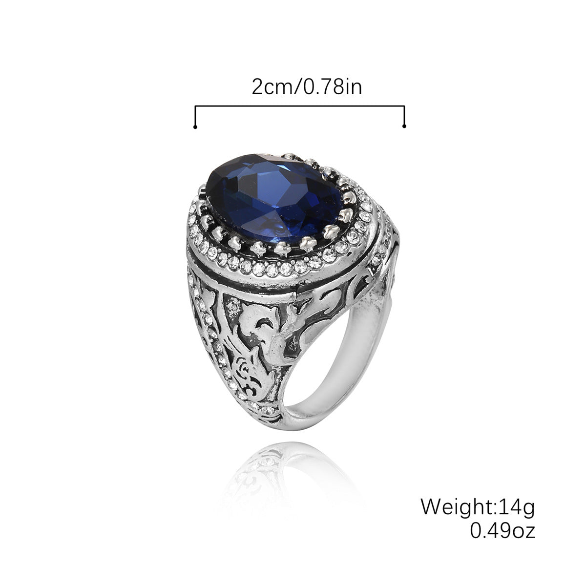 Wholesale Creative Love Zircon silver Ring