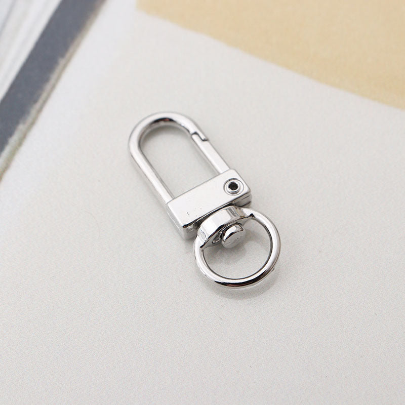 Wholesale hardware accessories rotating dog buckle keychain