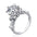 Wholesale  six-claw group inlaid luxury  diamond 90-point diamond ring