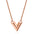 Wholesale V-shaped titanium steel necklace