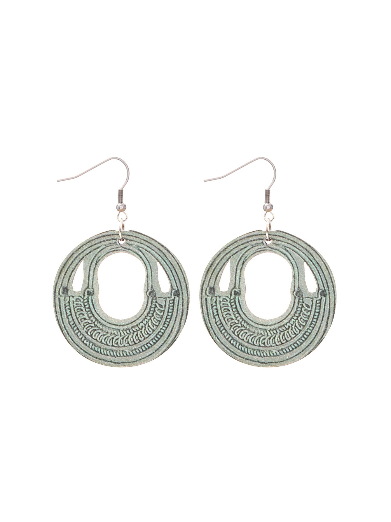 Wholesale  Vintage Carved Pattern Pendant Earrings