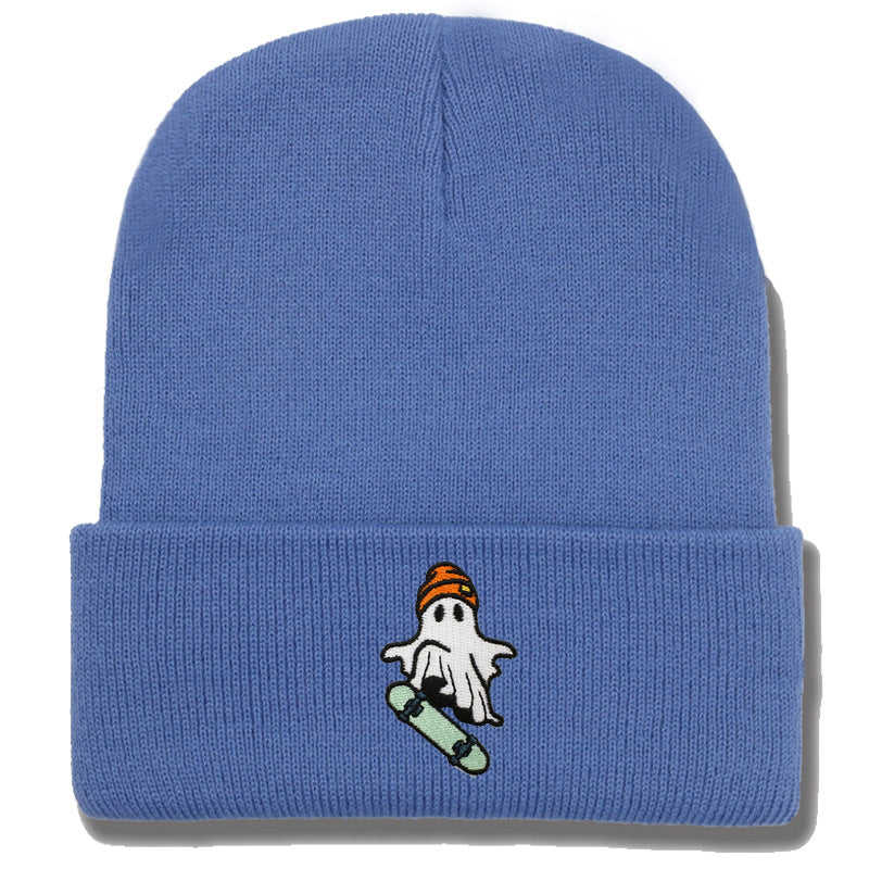 Wholesale Skateboarding Devil Embroidered Knitted Hat