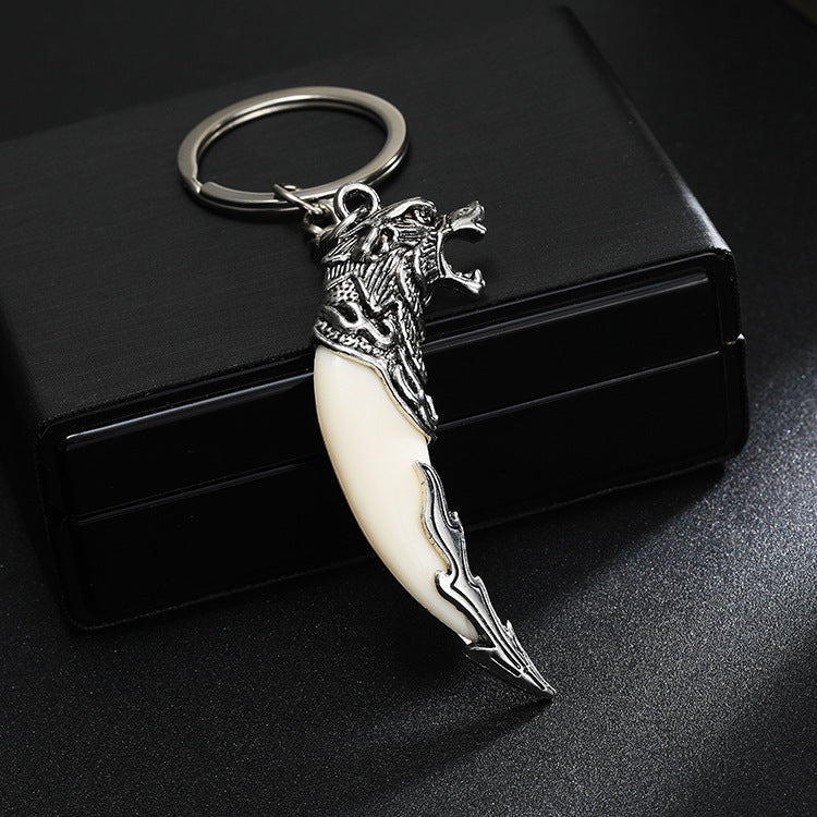 Wholesale Stainless steel spike cross eagle keychain  metal pendant