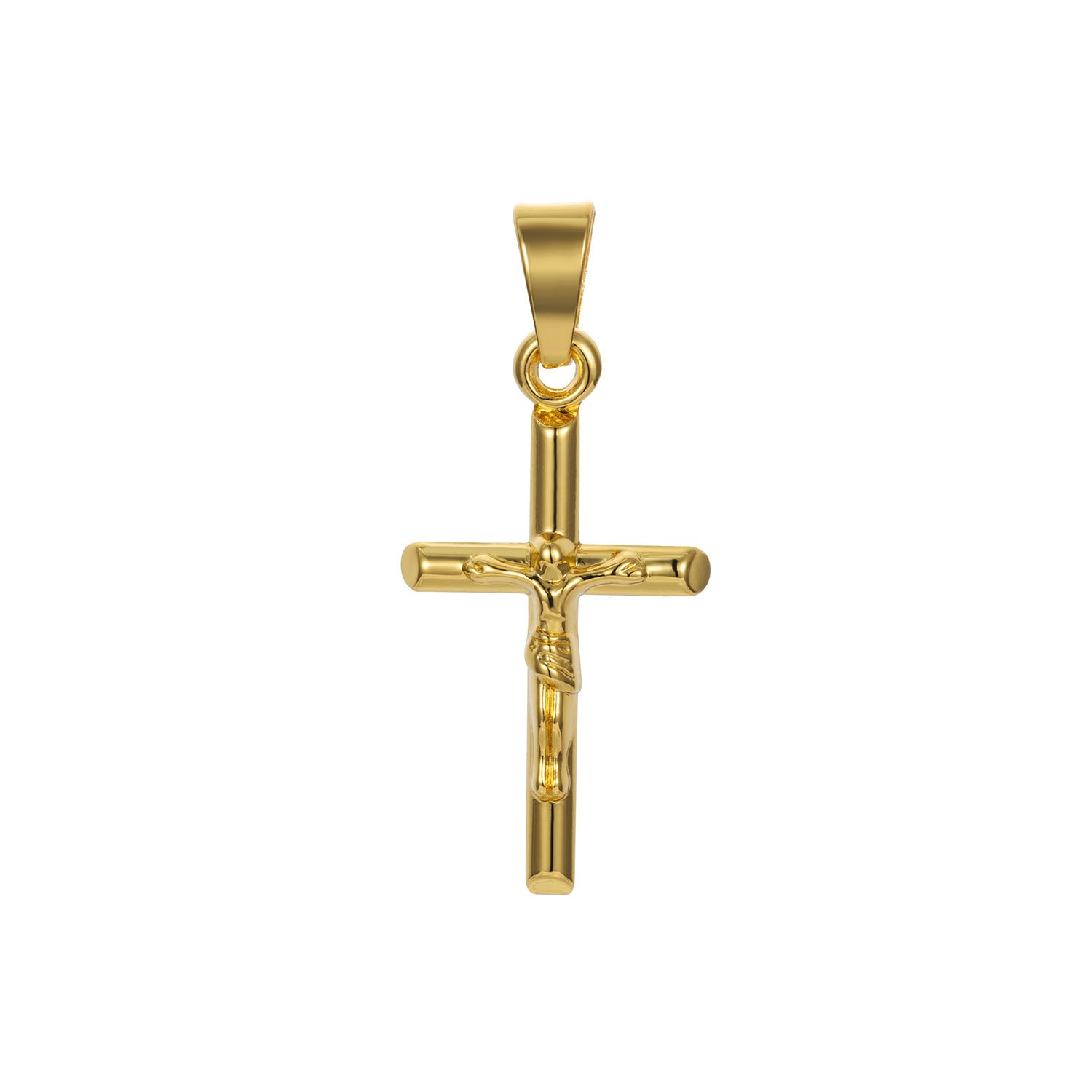 Wholesale Stainless Steel Cross Pendant Necklace Hip Hop American Style Unisex Trendy Fashion Accessory
