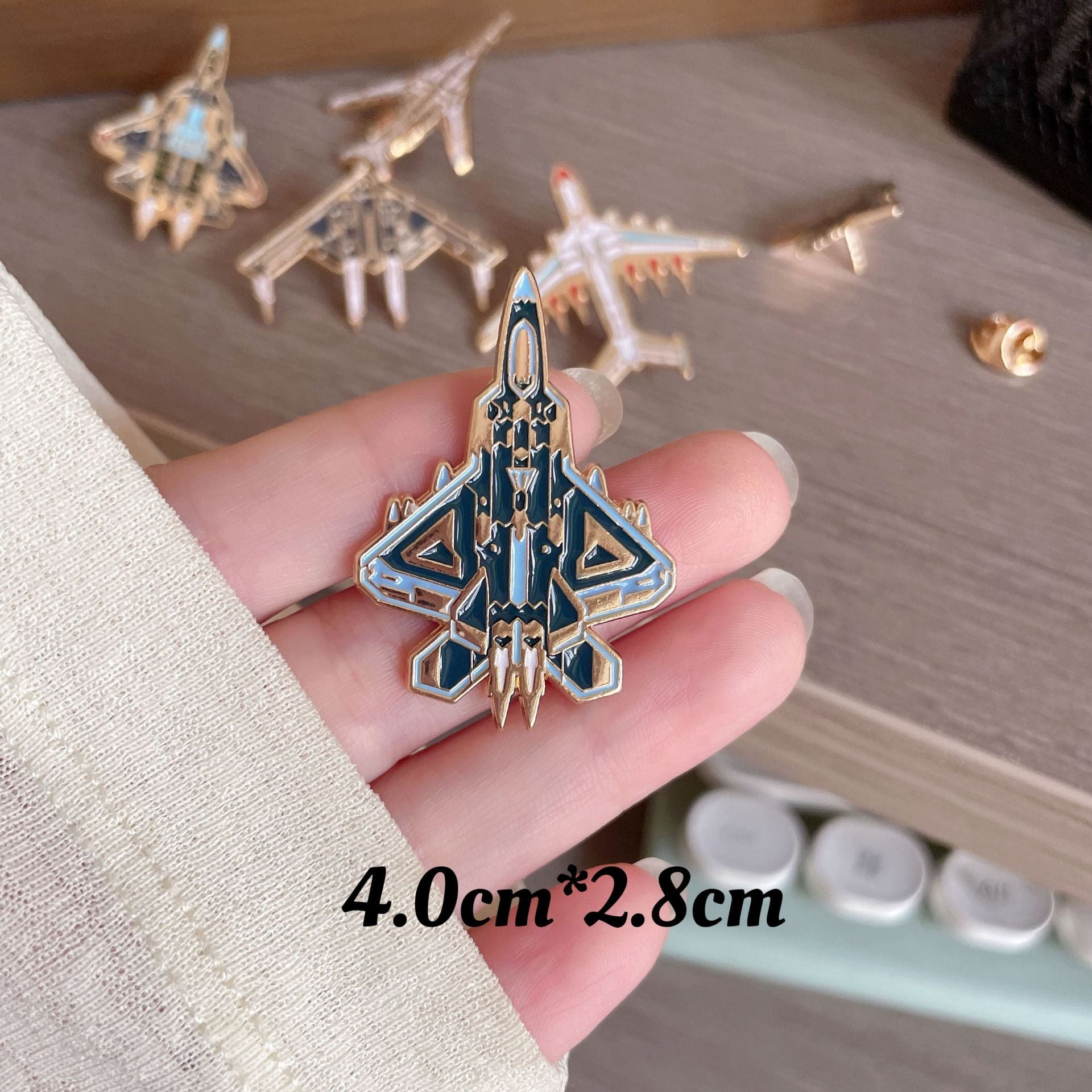 Wholesale model aviation aircraft metal Brooch