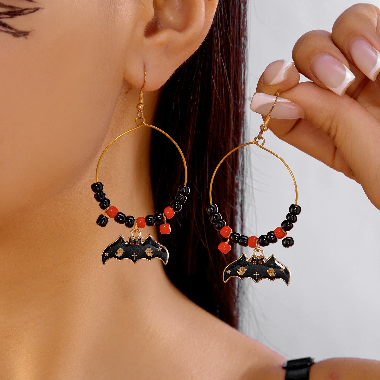 Wholesale Cute  Pumpkin Ghost Spider Bat Cat Halloween Earrings