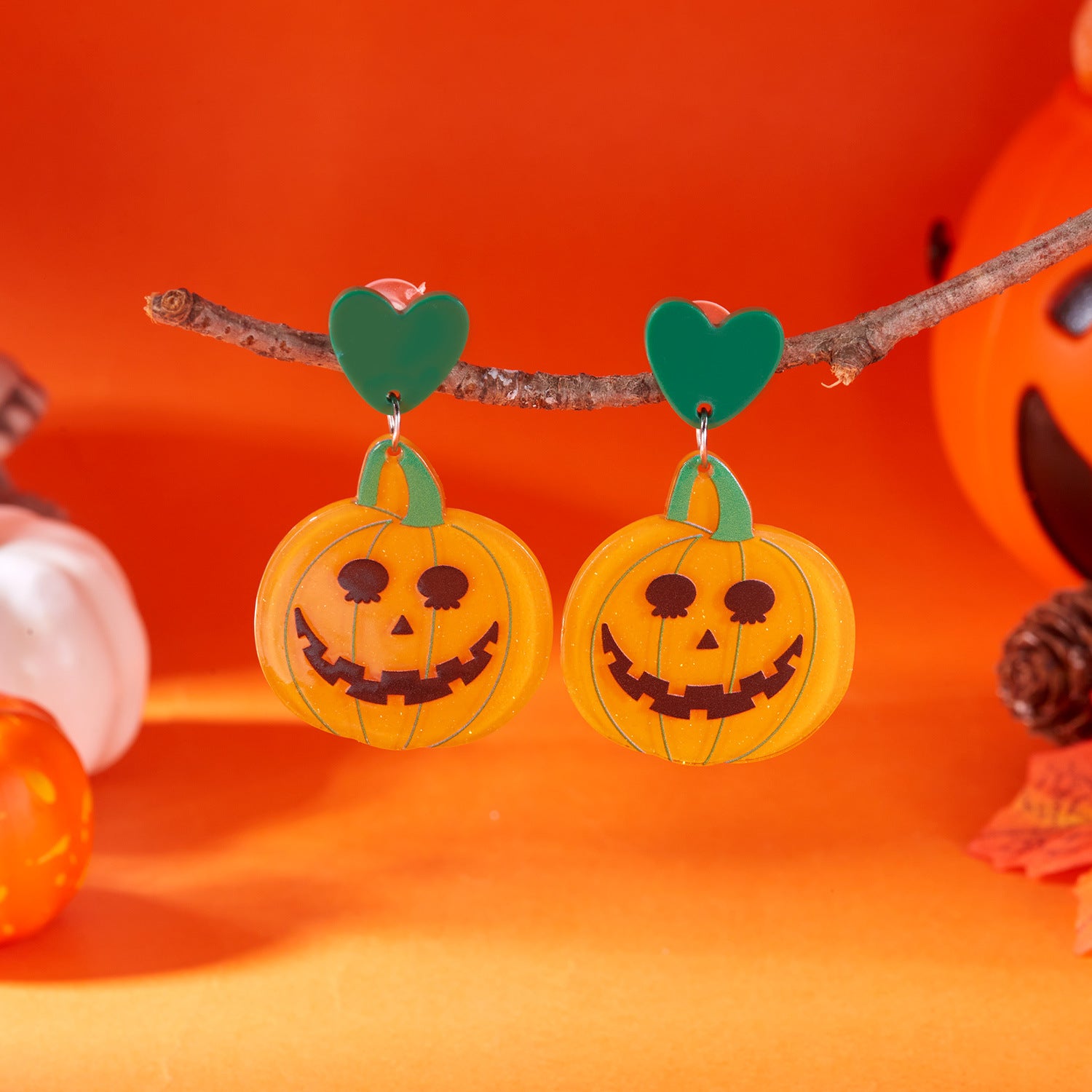 Wholesale Gothic  Ghost Pumpkin Earrings