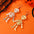 Großhandel Halloween Luminous Skull Acrylohrringe