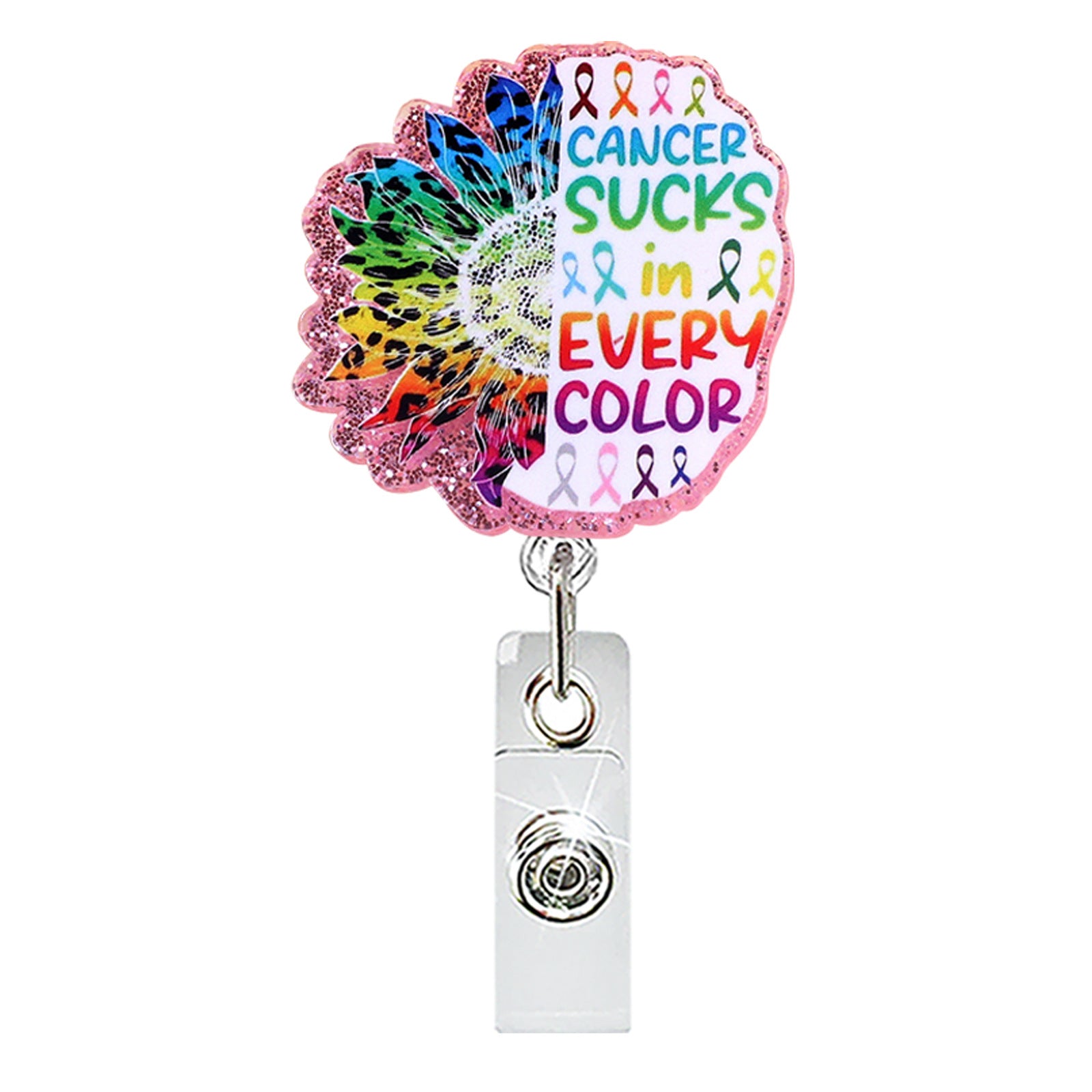 Wholesale Teacher-Themed Retractable Badge Holder,  Abs Plastic,  ID Card and Car Key Accessory
