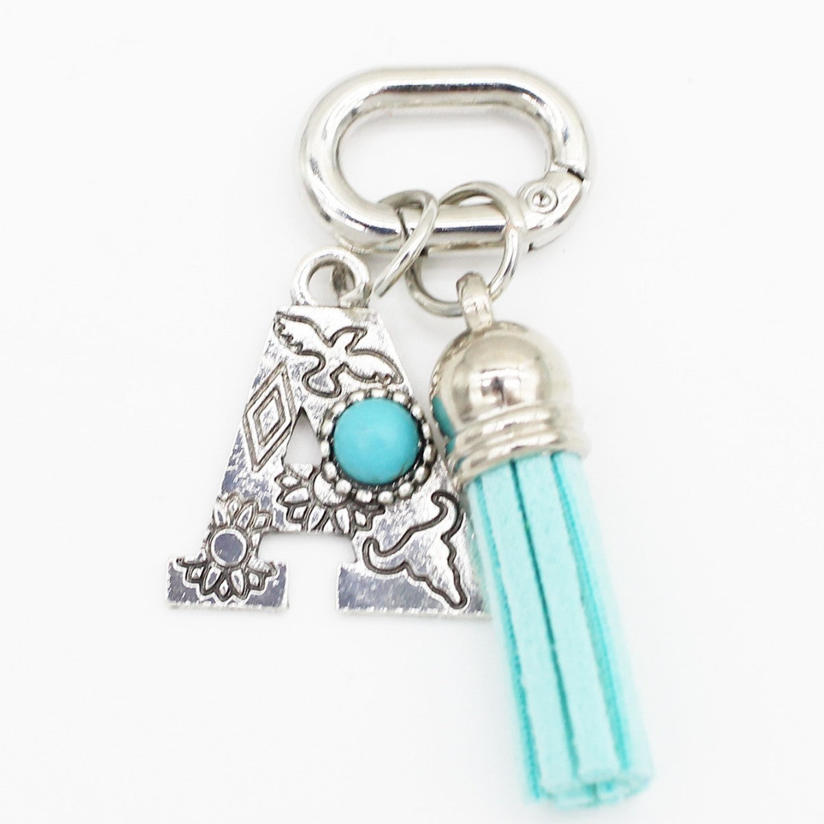 Wholesale New Ethnic Style Turquoise 26-Letter Tassel Shoe Bag Pendant Jewelry