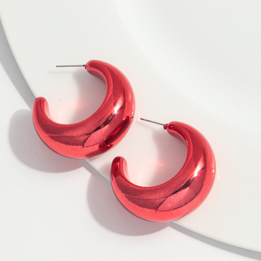 Wholesale Valentine's Day Red Acrylic Earrings