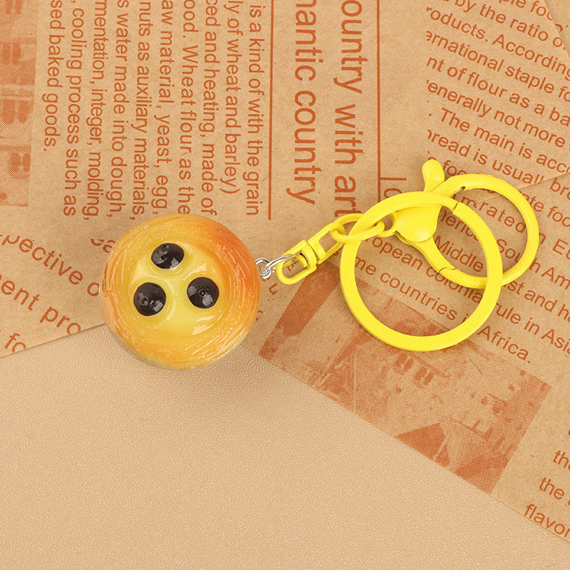 Wholesale Chocolate Egg Tart Keychain