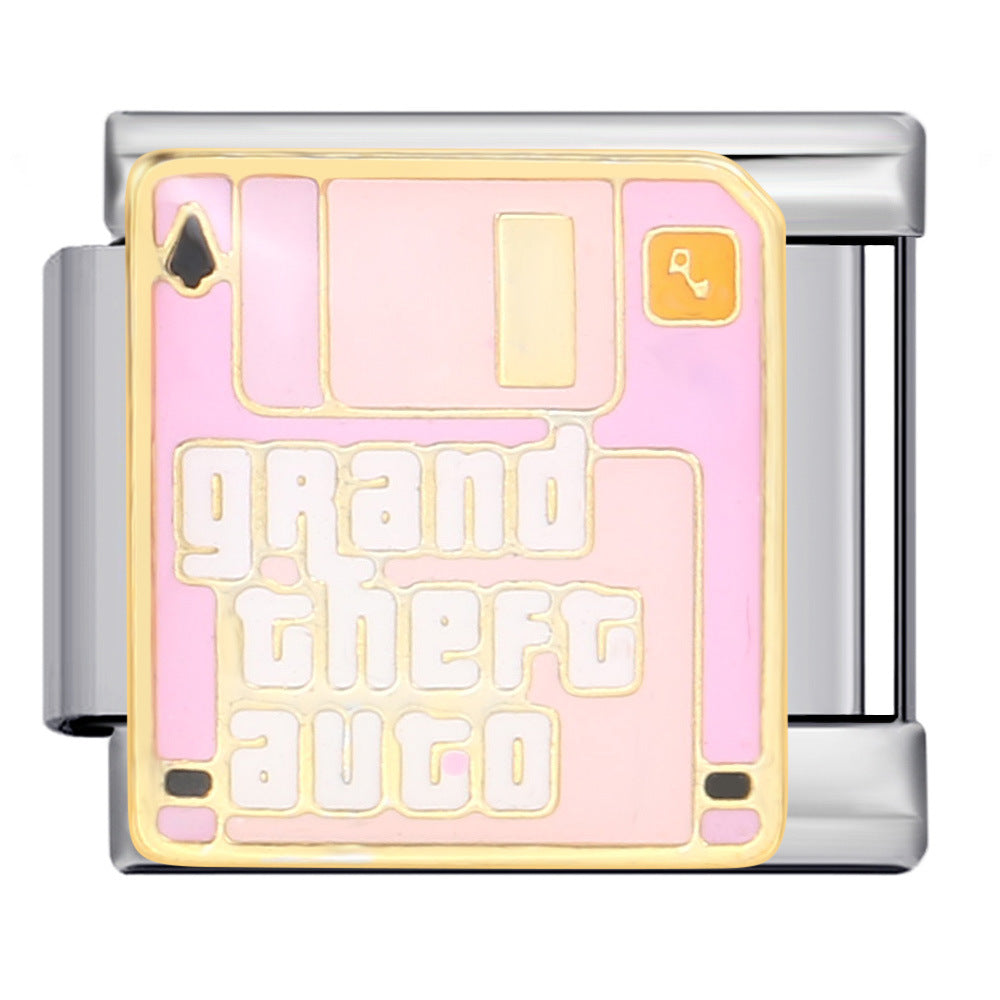 Wholesale Italian Charm Bracelet 9mm DIY Splicing Removable Stainless Steel Composable Bracelet