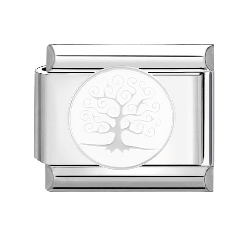 Wholesale  Italian Beaded Bracelet 9mm DIY Splicing Removable Stainless Steel Combinable Bracelet