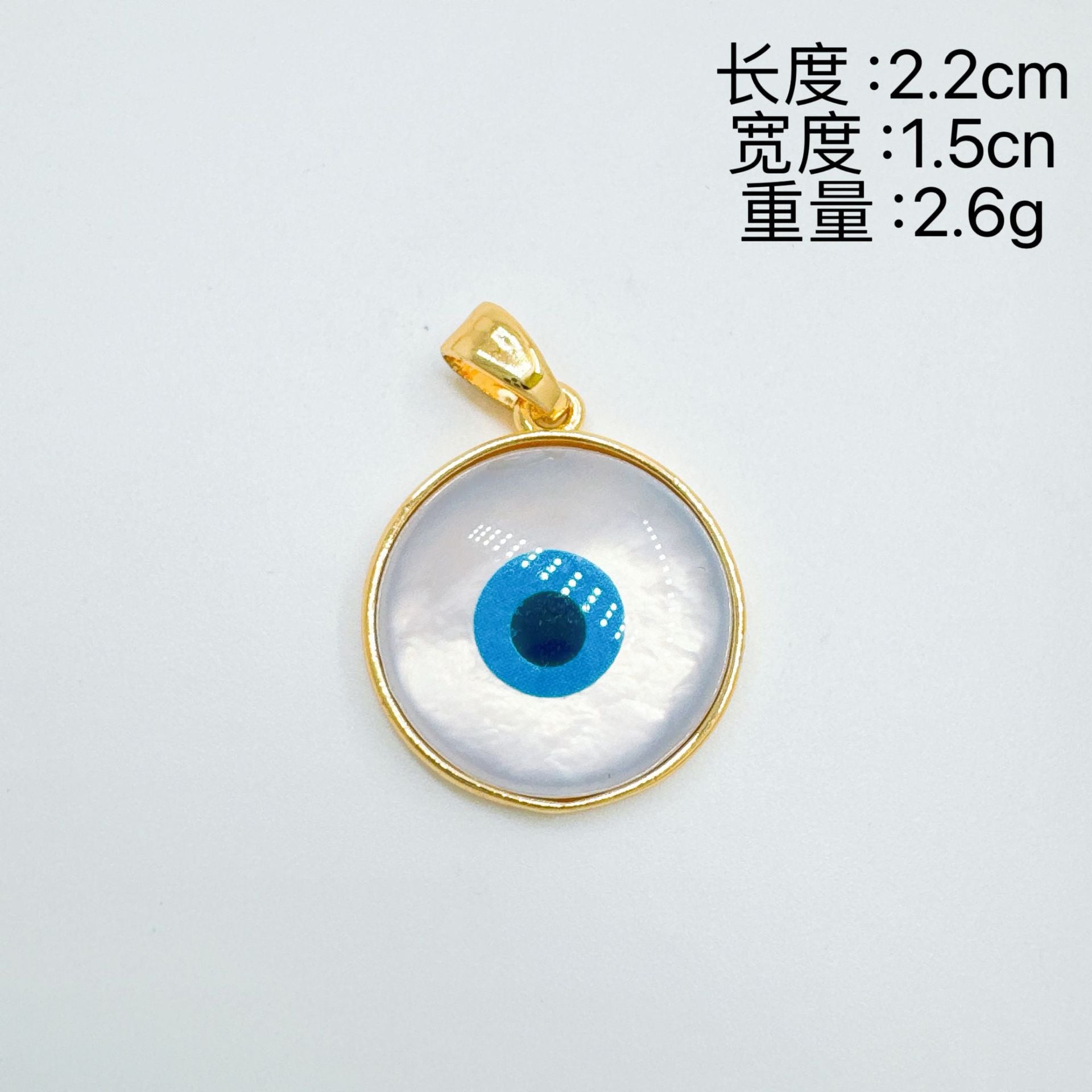 Wholesale Gold Plated Devil' s Eye Pendant Necklace Fashion Accessory Boutique Resale