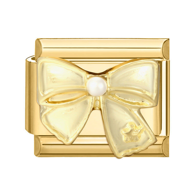 Wholesale Italian Charm Bracelet 9mm DIY Splicing Gold  Stainless Steel Composable Bracelet