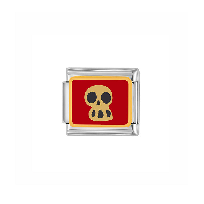 Wholesale Italian Charm Bracelet 9mm DIY Splicing  Ghost Stainless Steel Composable Bracelet