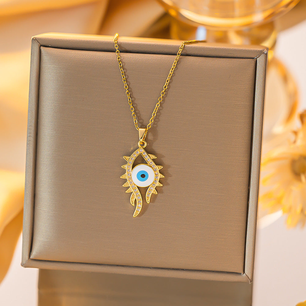 Wholesale Evil Eye Pendant Necklace Blue Eye Design for Everyday Gift Boutique Jewelry Accessory